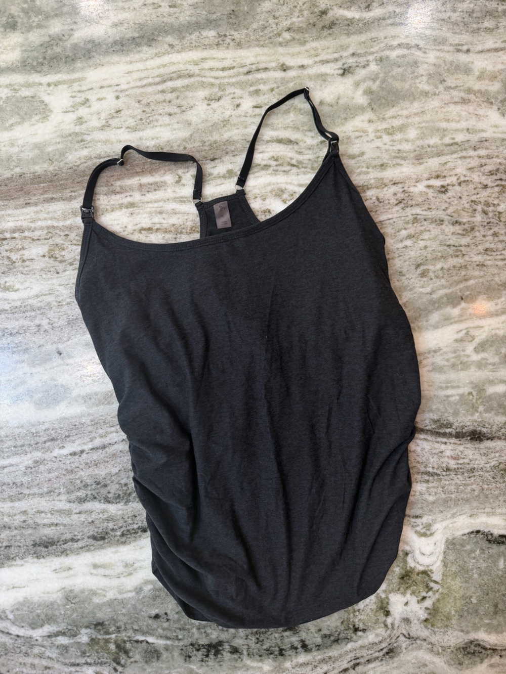 Beyond Yoga Beyond the Bump Charcoal Scoop Neck Maternity Tank
Size XL